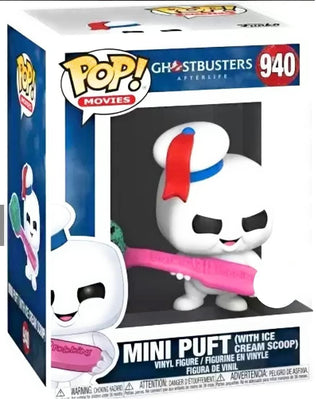 Pop Ghostbusters After Life Mini Puft with Ice Cream Scoop Vinyl Figure BR Exclusive
