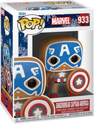 Pop Marvel Holiday Gingerbread Captain America Vinyl Figure
