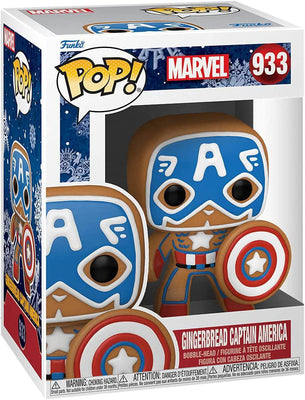 Pop Marvel Holiday Gingerbread Captain America Vinyl Figure
