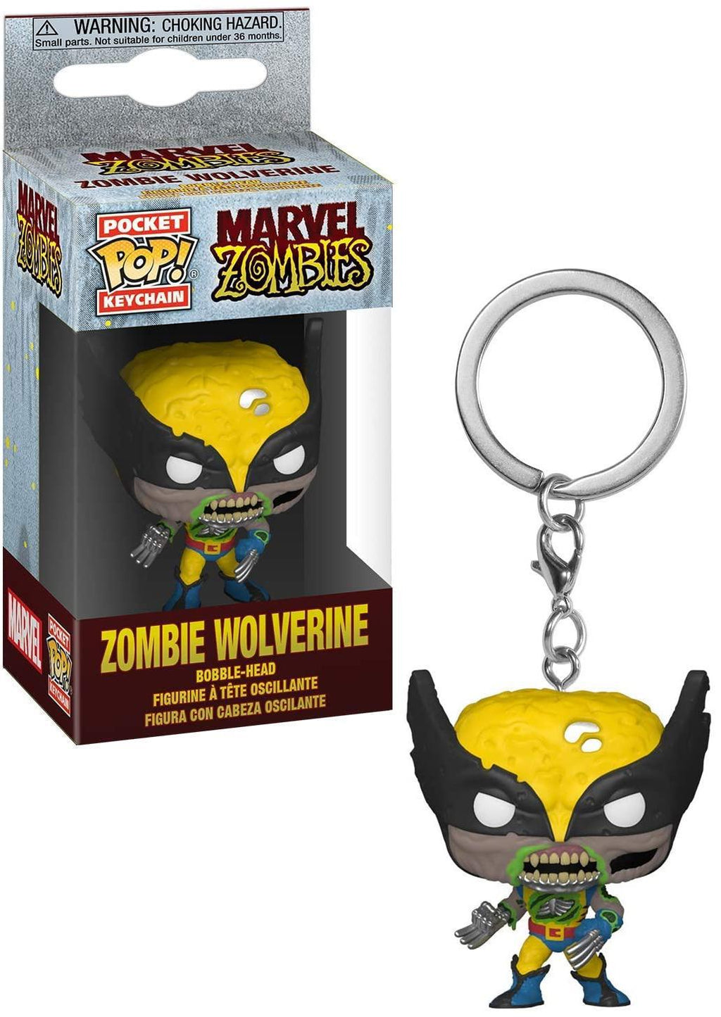Pocket Pop Marvel Zombies Zombie Wolverine Vinyl Key Chain