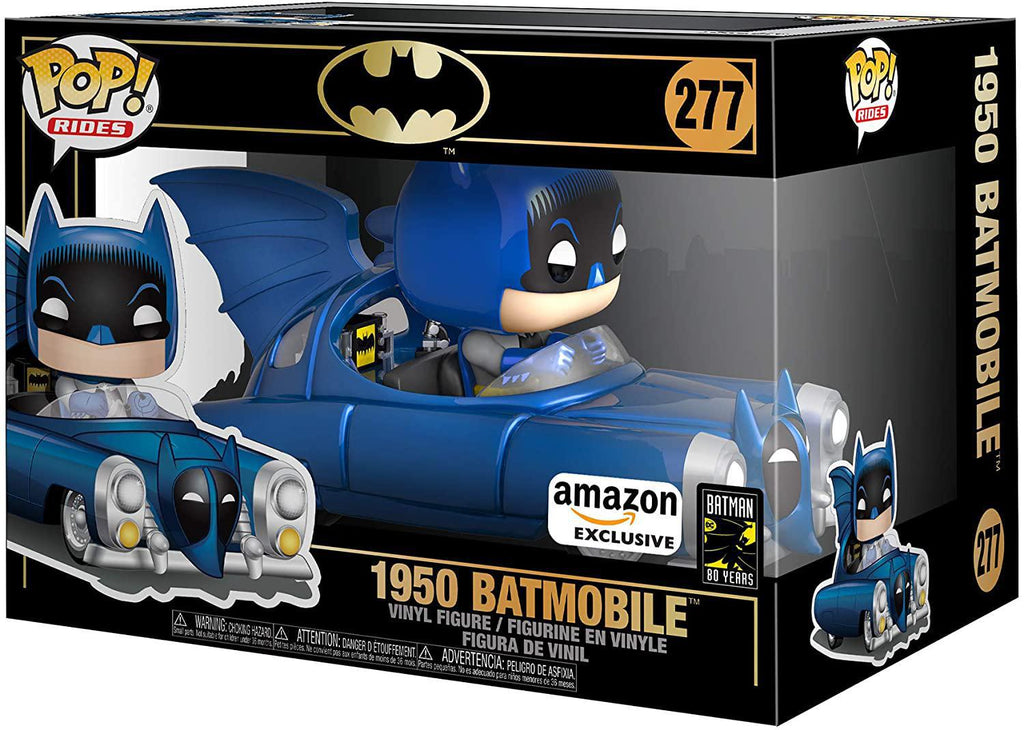 Pop Rides Batman 80th Anniversary Batman w/ Batmobile Vinyl Figure Rides Special Edition #277