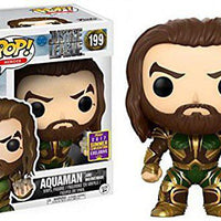 Pop Justice League Aquaman and Mother Box Vinyl Figure Summer Convention Exclusive