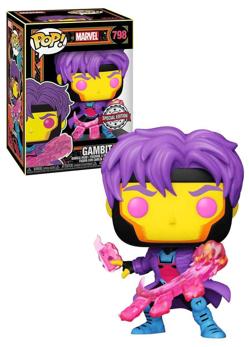 Pop Blacklight Marvel X-Men Gambit Vinyl Figure Special Edition #798