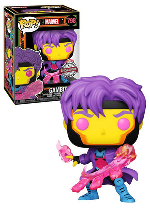 Pop Blacklight Marvel X-Men Gambit Vinyl Figure Special Edition #798