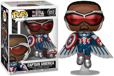 Pop Marvel Falcon and the Winter Soldier Captain America Flying Vinyl Figure Special Edition