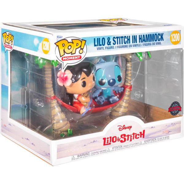 Pop Moment Lilo & Stitch Lilo & Stitch in Hammock Vinyl Figure Hot Topic Exclusive #1200