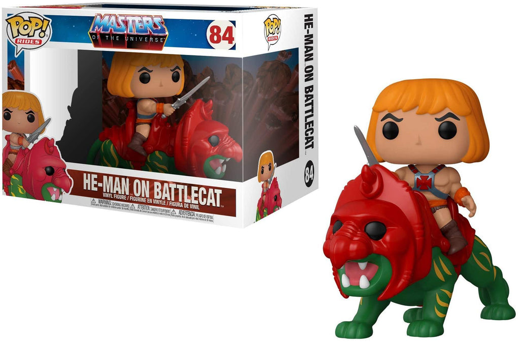 Pop Rides Masters of the Universe He-Man on Battle Cat Vinyl Figure