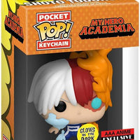 Pocket Pop My Hero Academia Shoto Todoroki Glow in the Dark Vinyl Key Chain AAA Anime Exclusive