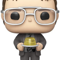 Pop Office Dwight Schrute with Gelatin Stapler Vinyl Figure #1004