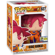 Pop Dragon Ball Super Saiyan God Goku Vinyl Figure 2020 Summer Convention Exclusive #827