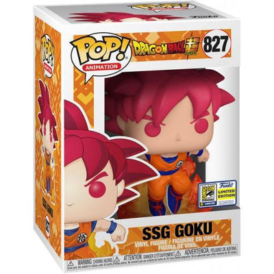Pop Dragon Ball Super Saiyan God Goku Vinyl Figure 2020 Summer Convention Exclusive