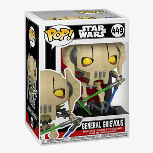 Pop Star Wars General Grievous with Four Lightsabers Vinyl Figure Hot Topic Exclusive #449