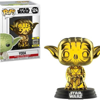 Pop Star Wars Gold Yoda Vinyl Figure Galactic Convention Exclusive