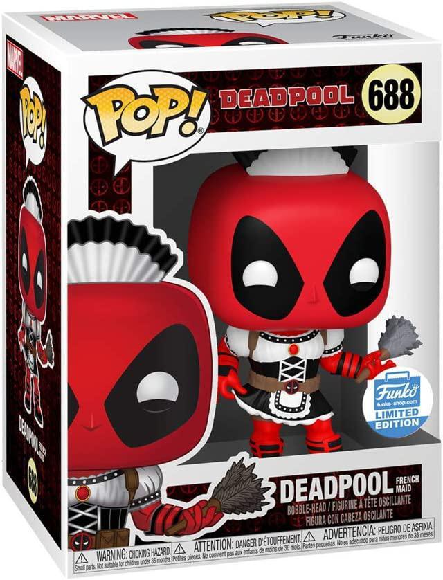 Pop Deadpool Deadpool as French Maid Vinyl Figure Funko Shop Limited Exclusive