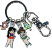 Sailor Moon Sailor Jupiter and Mars Metallic Key Chain