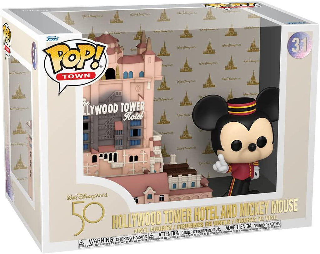 Pop Town Walt Disney World 50th Anniversary Tower of Terror with Mickey Vinyl Figure #31