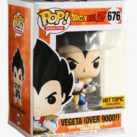 Pop Dragon Ball Z Vegeta (Over 9000!) Vinyl Figure Hot Topic Exclusive #676