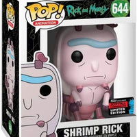 Pop Rick & Morty Shrimp Rick Vinyl Figure NYCC Shared Sticker Exclusive