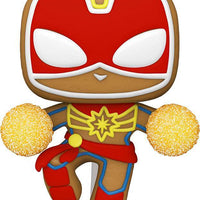 Pop Marvel Holiday Gingerbread Captain Marvel Vinyl Figure