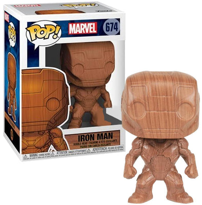 Pop Marvel Iron Man Wood Vinyl Figure Special Edition