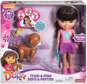 Dora and Friendsâ„¢ Train & Play Dora and Perrito Action Figure