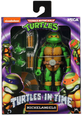Teenage Mutant Ninja Turtles Series 2 Turtles in Time Michelangelo 7” Action Figure