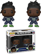 Pop NFL Stars Seahaws Shaquem & Shaquill Griffon Brothers Vinyl Figure 2-Pack