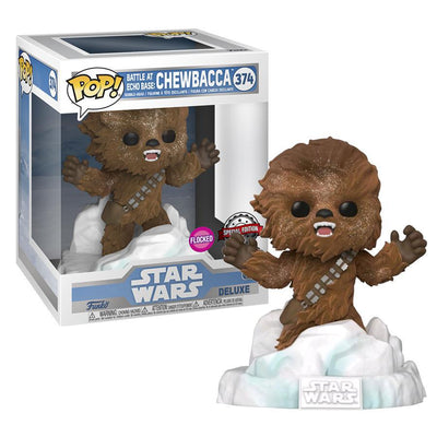 Pop Star Wars Battle at Echo Base Flocked Chewbacca Deluxe Vinyl Figure Special Edition