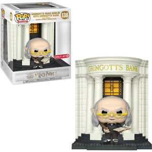 Pop Deluxe Harry Potter Gringotts Head Goblin with Bank Vinyl Figure Special Edition