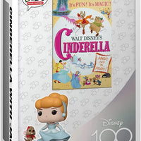 Pop Movie Poster Disney 100 Cinderella Cinderella with Jaq Vinyl Figure