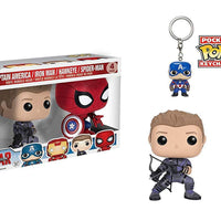 Pop Marvel Captain America Civil War Hawkeye Spiderman, Iron Man & Captain America Vinyl Figure