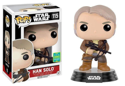 Pop Star Wars Han Solo With Chewbacca Bowcaster Vinyl Figure Convention Exclusive