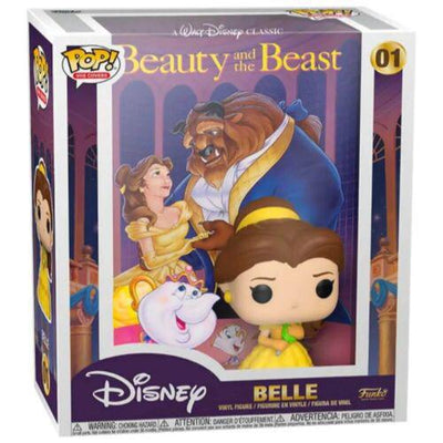 Pop VHS Cover Disney Beauty and the Beast Belle with Mirror Vinyl Figure BoxLunch Exclusive #01