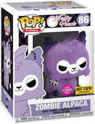 Pop Tasty Peach Zombie Alpaca Flocked Vinyl Figure Hot Topic Exclusive