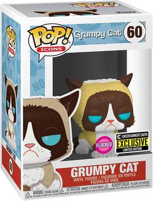 Pop Grumpy Cat Flocked Grumpy Cat Vinyl Figure Special Edition