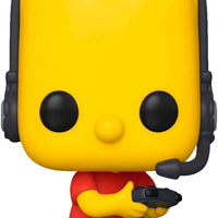 Pop Simpsons Gamer Bart Vinyl Figure Funko Exclusive