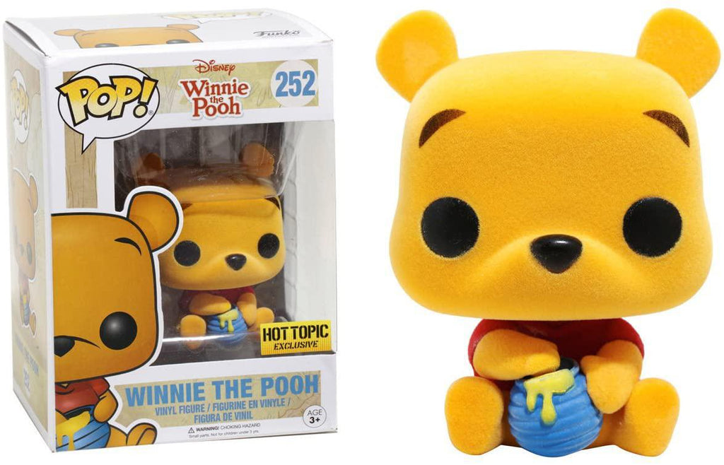 Pop Winnie the Pooh Winnie the Pooh Flocked Vinyl Figure Hot Topic Exclusive