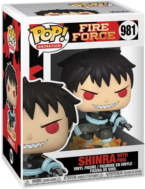 Pop Fire Force Shinra with Fire Vinyl Figure