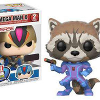 Pop Marvel vs Capcom Infinite Rocket vs Megaman Vinyl Figure GameStop Exclusive