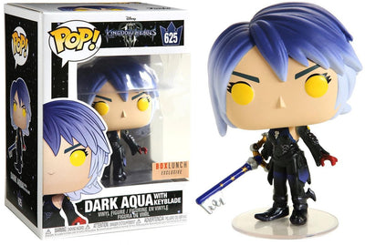 Pop Kingdom Hearts III Dark Aqua WithvKeyblade Vinyl Figure BoxLunch Exclusive
