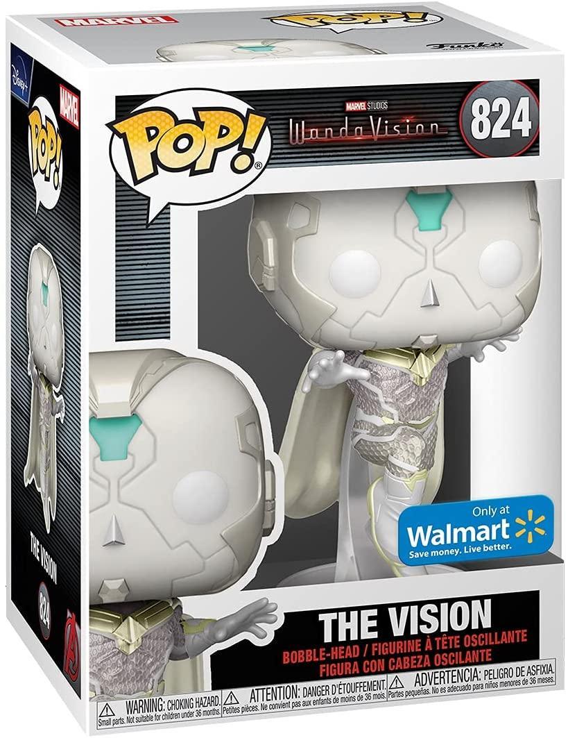 Pop Marvel WandaVision the Vision Glow in The Dark Vinyl Figure Walmart Exclusive