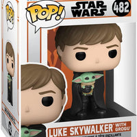 Pop Star Wars Mandalorian Luke Skywalker with Grogu Vinyl Figure #482