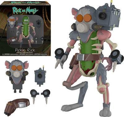 Rick and Morty Pickle Rick Rat Suit Action Figure