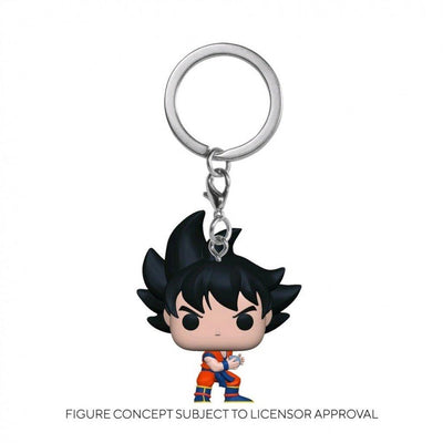 Pocket Pop Dragon Ball Z Super Saiyan Goku with Kamehameha Metallic Key Chain Hot Topic Exclusive