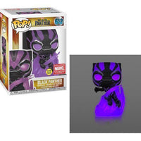 Pop Marvel Black Panther Black Panther Purple Glow in the Dark Vinyl Figure Collector Corps Exclusive