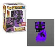 Pop Marvel Black Panther Black Panther Purple Glow in the Dark Vinyl Figure Collector Corps Exclusive
