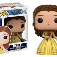 Pop Beauty and the Beast 2017 Belle Gown Rose Vinyl Figure #242