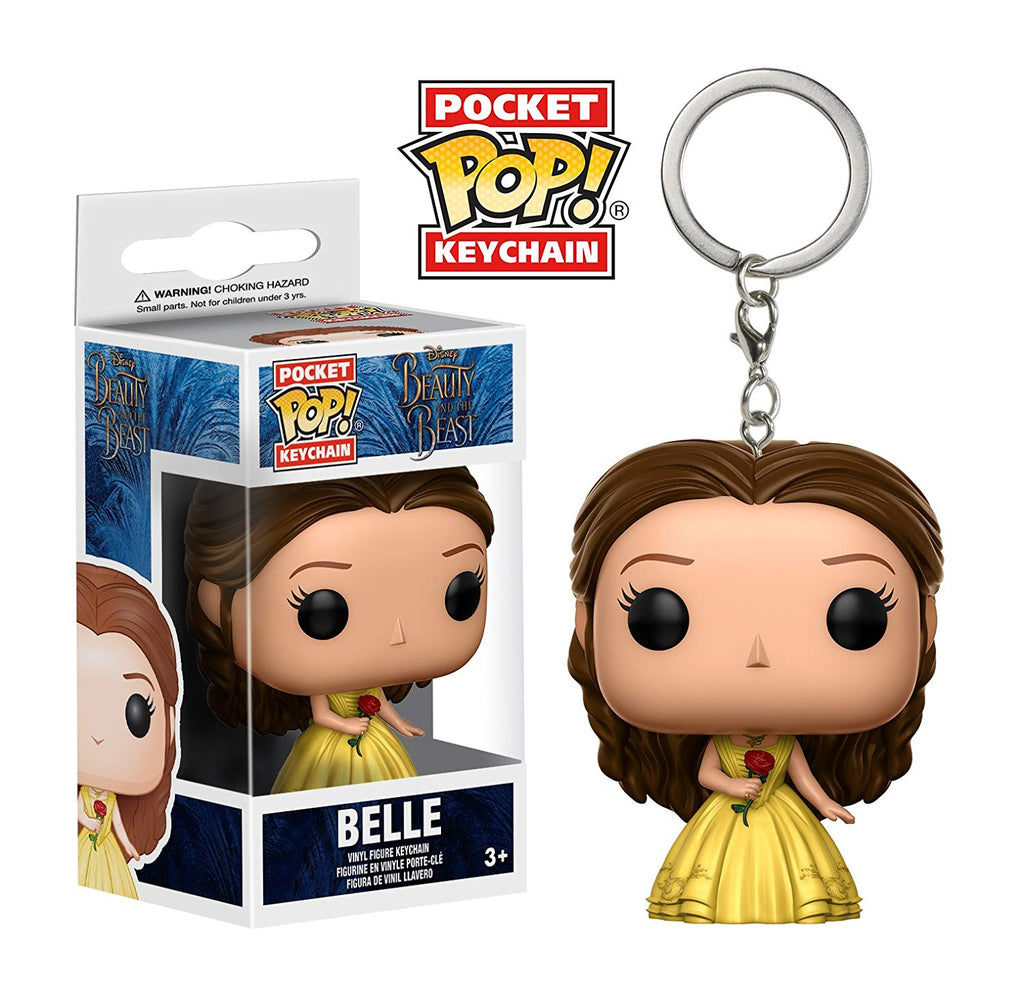 Pocket Pop Beauty and the Beast 2017 Belle Gown Rose Vinyl Key Chain