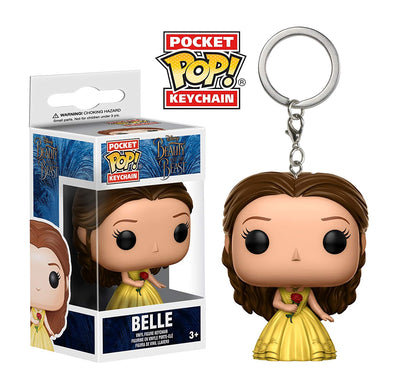 Pocket Pop Beauty and the Beast 2017 Belle Gown Rose Vinyl Key Chain