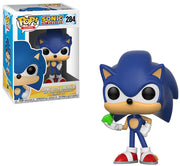 Pop Sonic the Hedgehog Sonic with Chaos Emerald Vinyl Figure #284